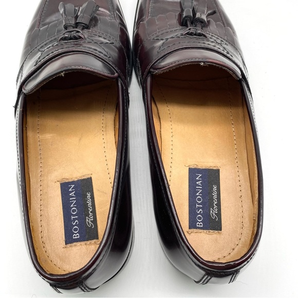 Bostonian loafers Black Leather Florentine Kilted dress shoes. SZ 9.5. NWOT main image 7